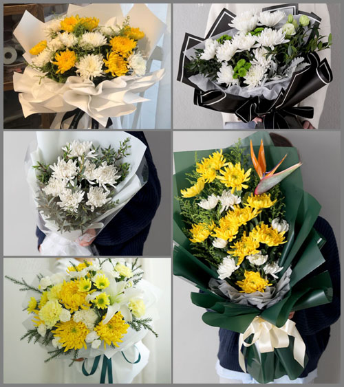 甘肃省白银白银区强湾乡白事花束代送